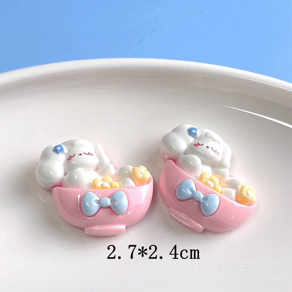 Cute resin cartoon charm
