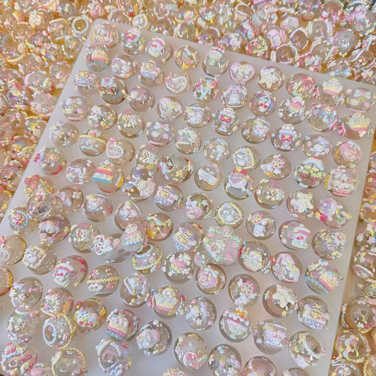Macaron Color Mixed Hand-Painted Beads