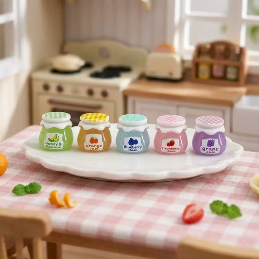 Resin jam jar DIY food and play accessories