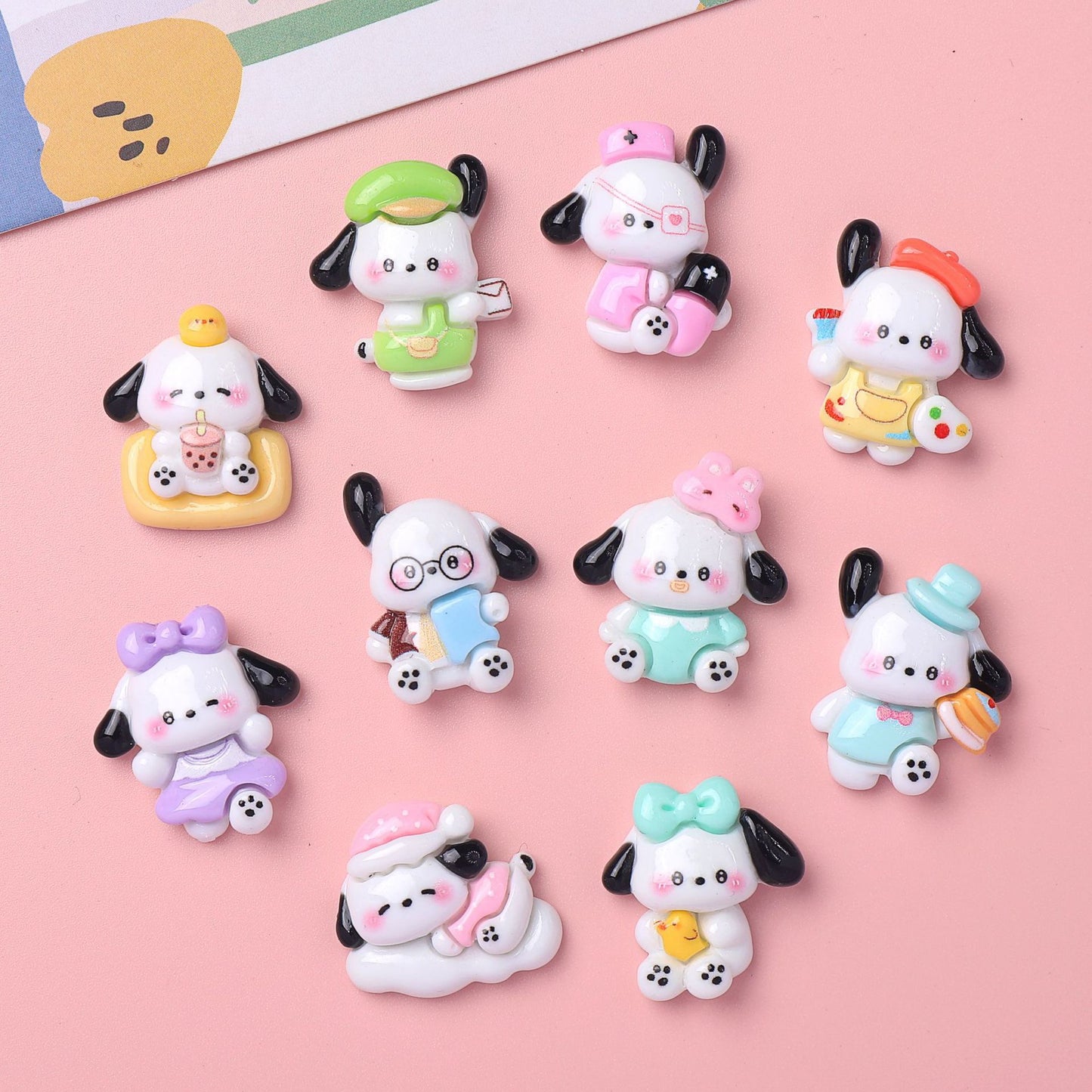 Cute resin cartoon charm