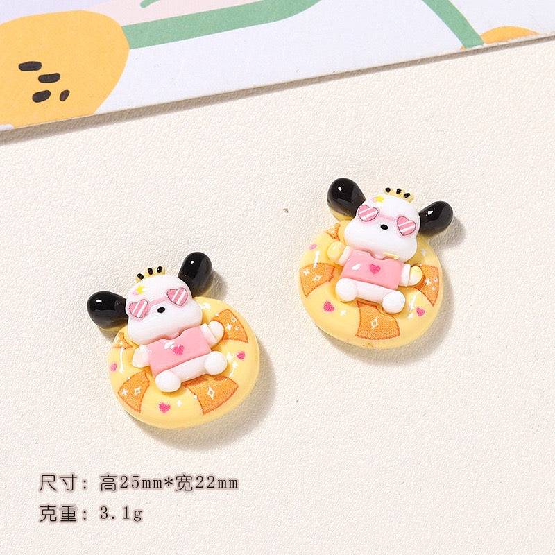 Cute resin cartoon charm