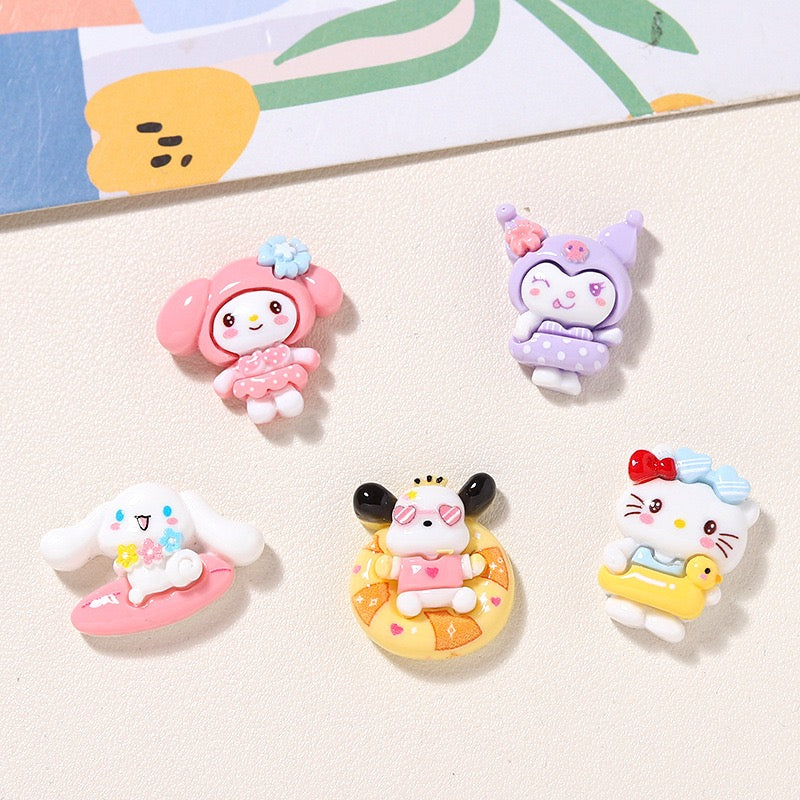 Cute resin cartoon charm