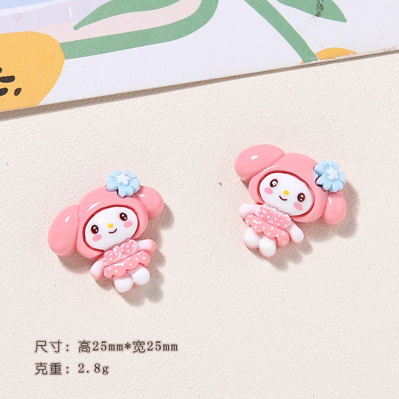 Cute resin cartoon charm