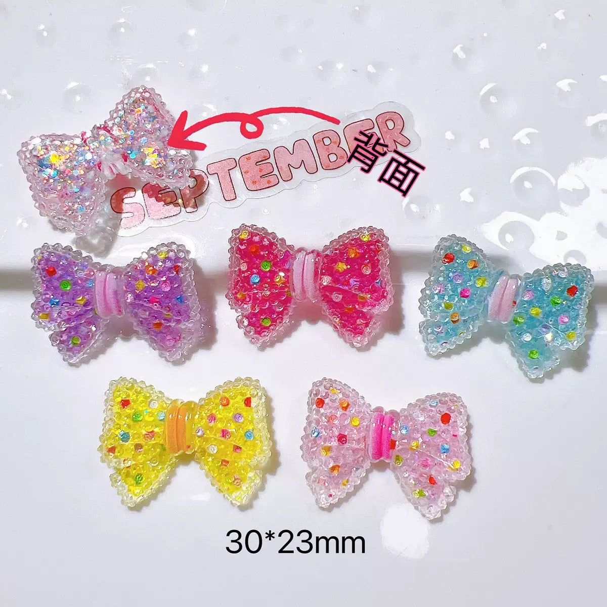 Bow resin accessories DIY headdress material accessories