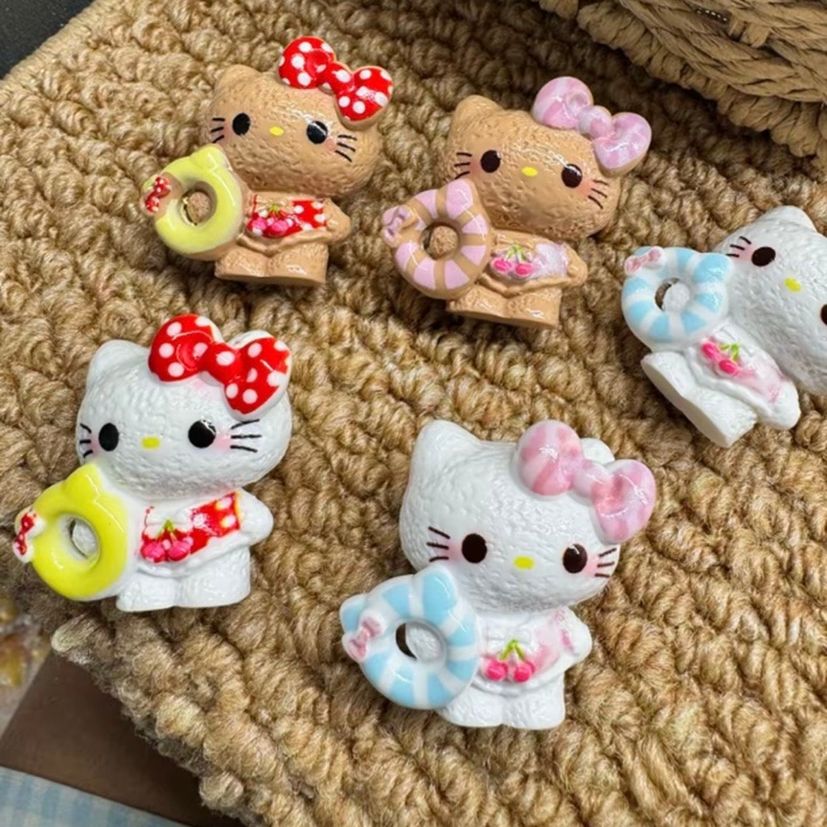 3D Beach K T Resin Cartoon Charm