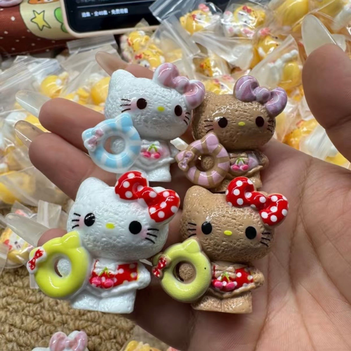 3D Beach K T Resin Cartoon Charm