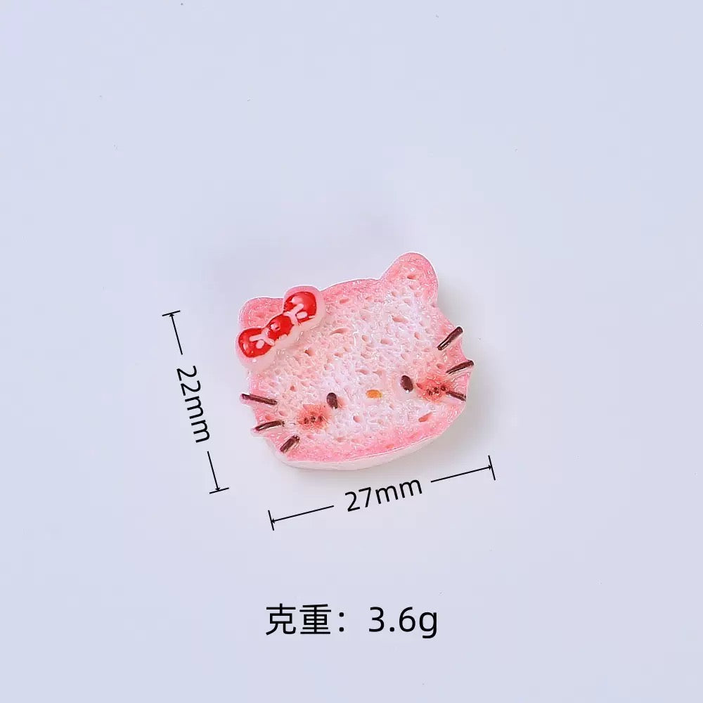3D Bread K T Resin Accessories, Decorative Materials