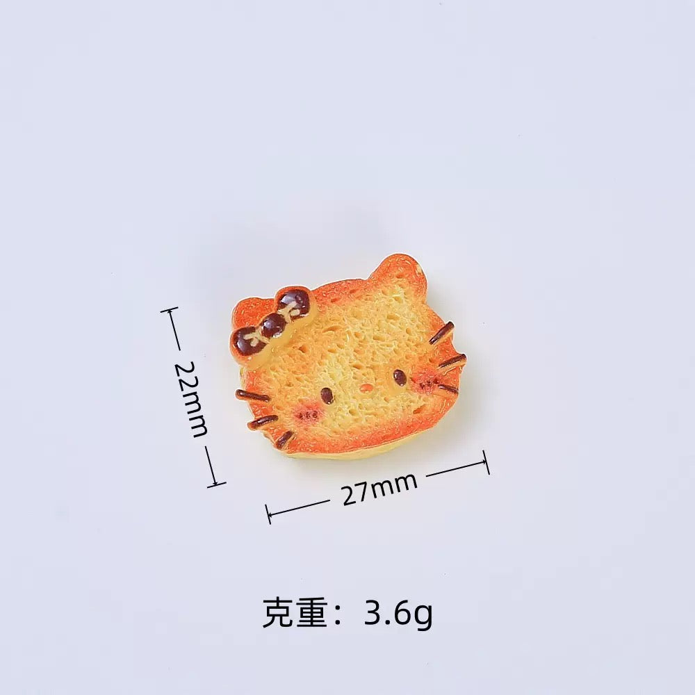 3D Bread K T Resin Accessories, Decorative Materials