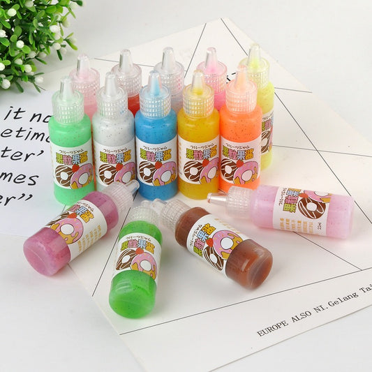 22ML 14-Colors Fruit Pulp Jam, mobile phone case handmade DIY material accessories