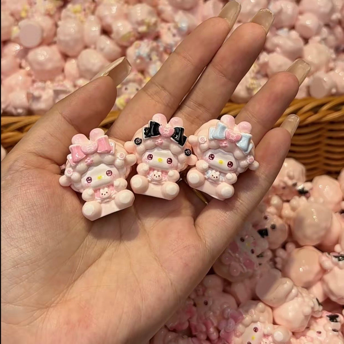 3D Cute lamb resin cartoon accessories  (multi-style)