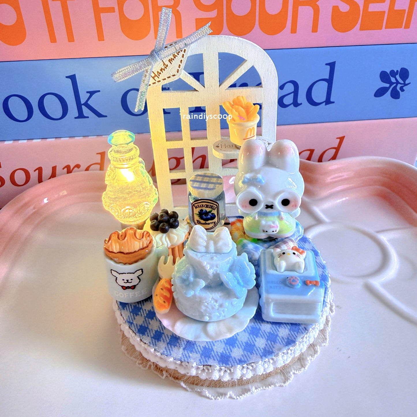 8cm 3D Mini Food Resin DIY Decorative Ornaments（various styles）