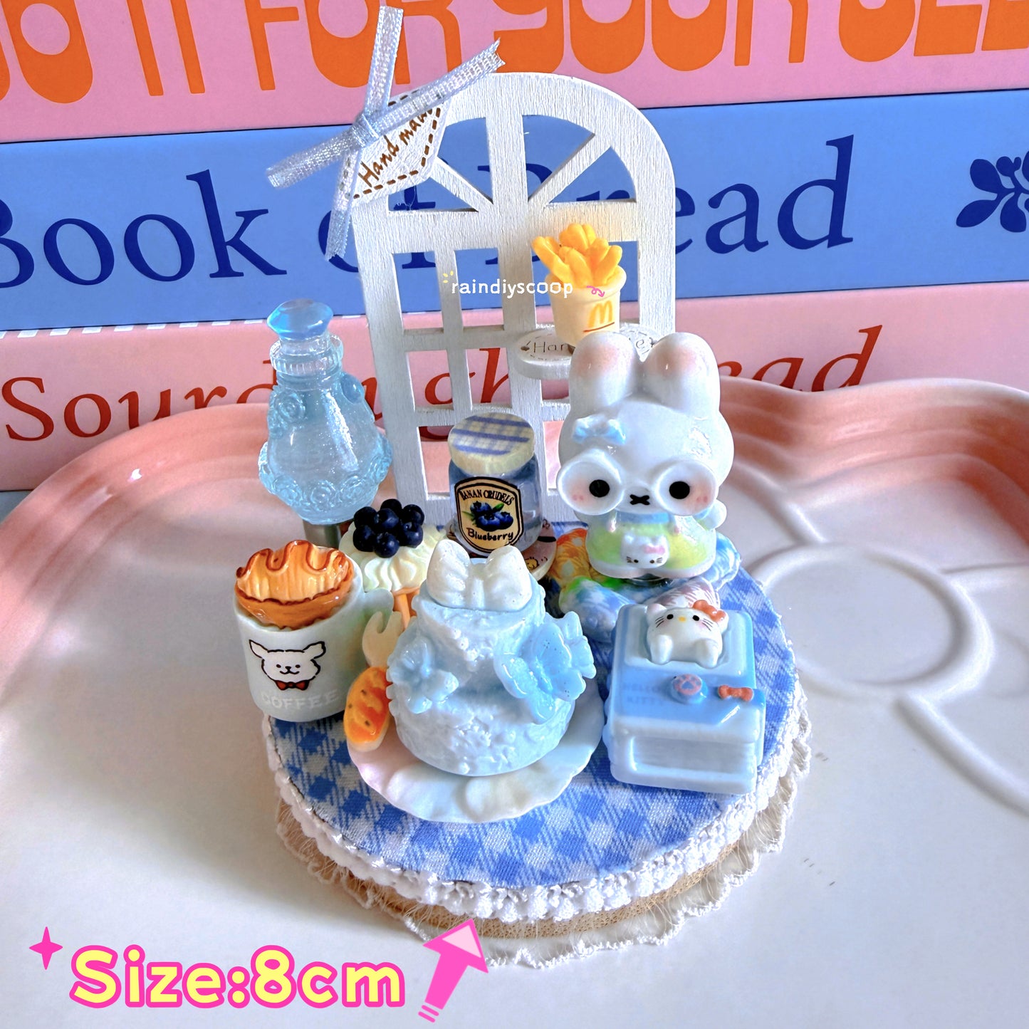 8cm 3D Mini Food Resin DIY Decorative Ornaments（various styles）