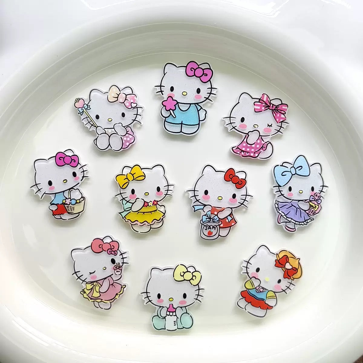 Acrylic cartoon cute kt cat patch diy accessories small accessories