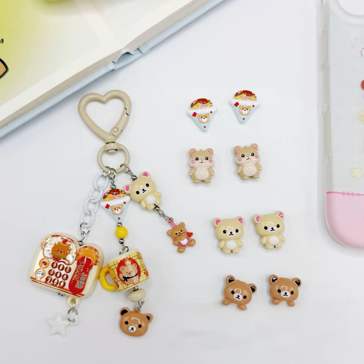 Alloy cute cartoon bead handmade DIY jewelry accessories