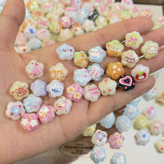 Acrylic relief bead DIY jewelry accessories