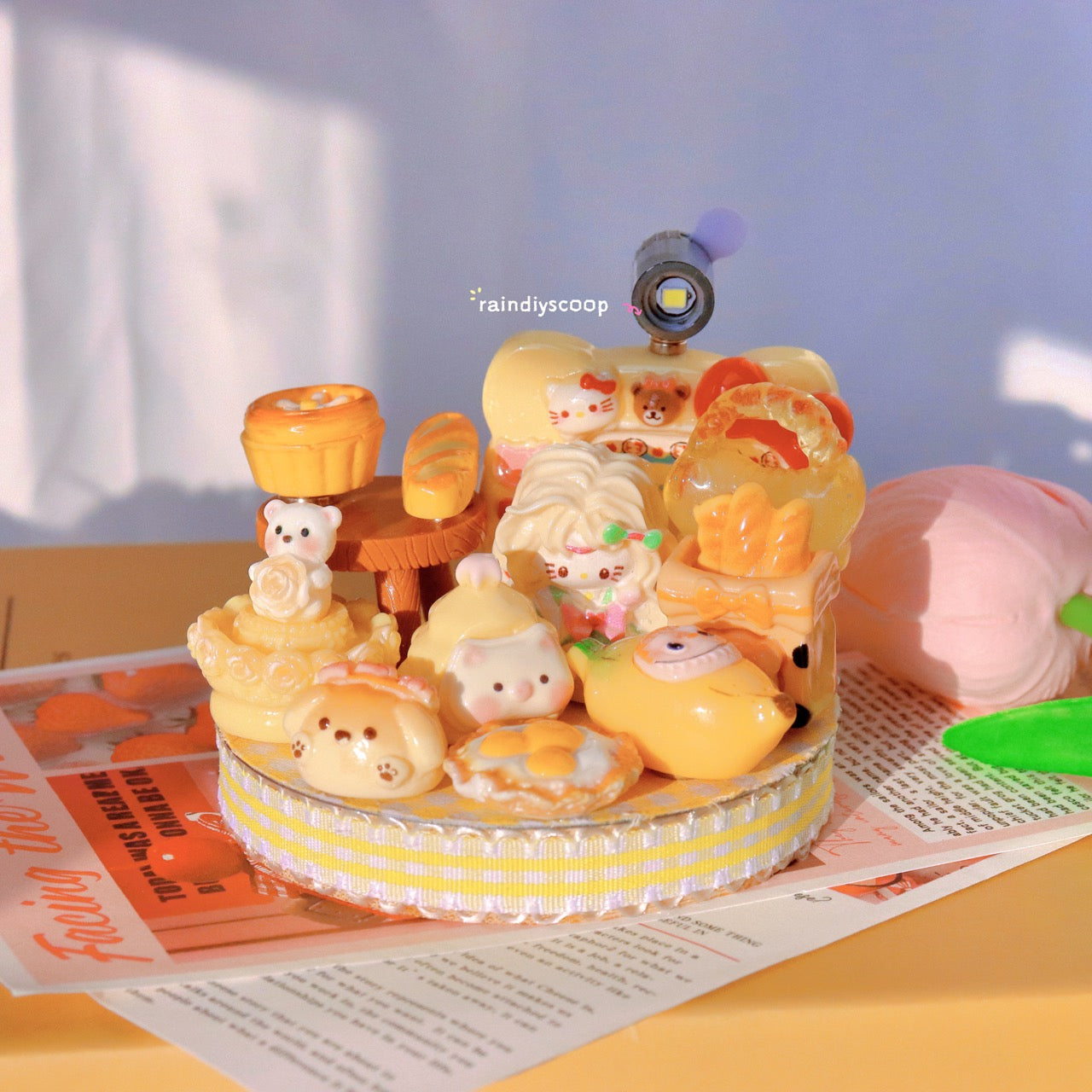 8cm 3D Mini Food Resin DIY Decorative Ornaments（various styles）