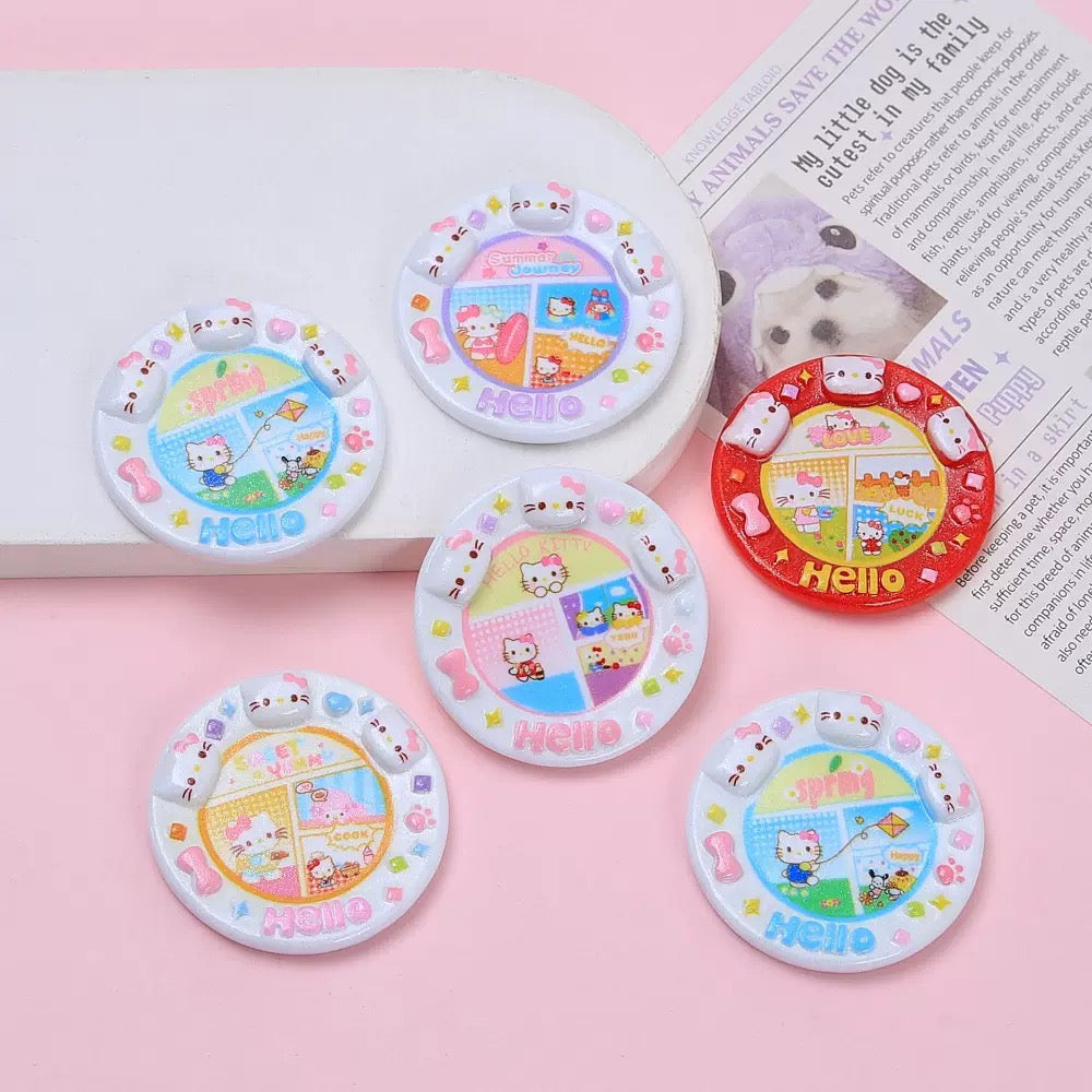 Cartoon plate DIY food playware plate ornaments