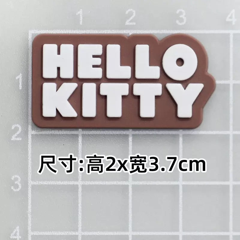 Brown flat KT cat soft rubber accessory