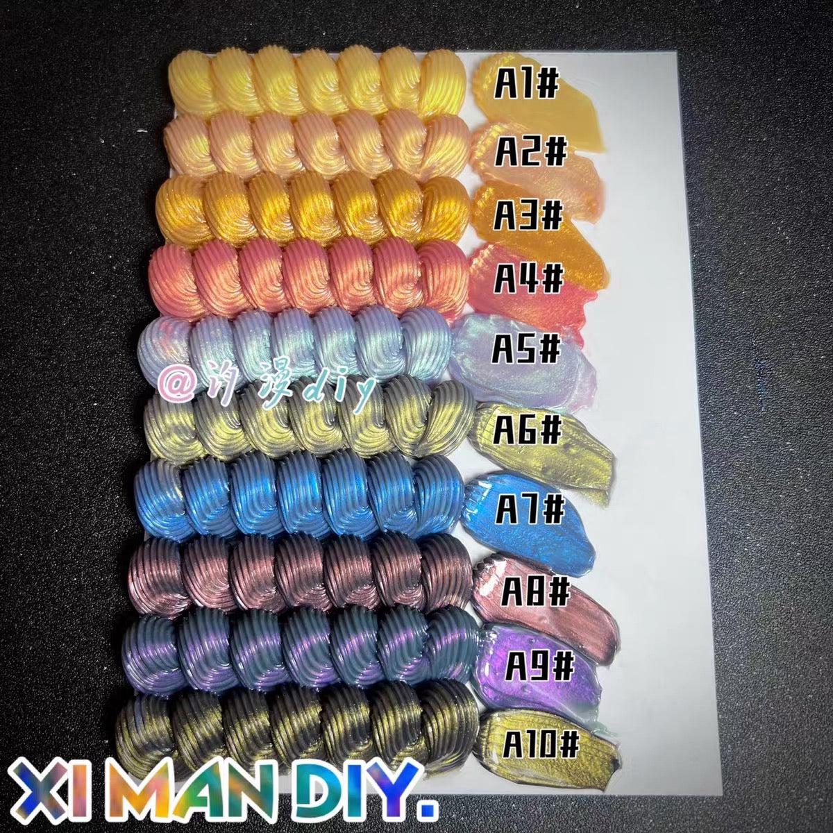 70g 10-color dark metallic DIY cream glue handcrafting materials glue