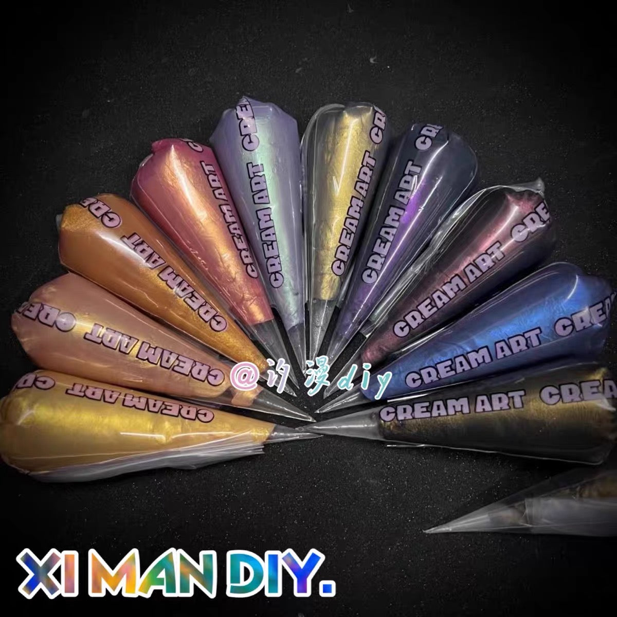 70g 10-color dark metallic DIY cream glue handcrafting materials glue