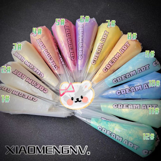 50g 12-color metallic crystal glue - DIY buttercream glue for handcraft materials - adhesive glue