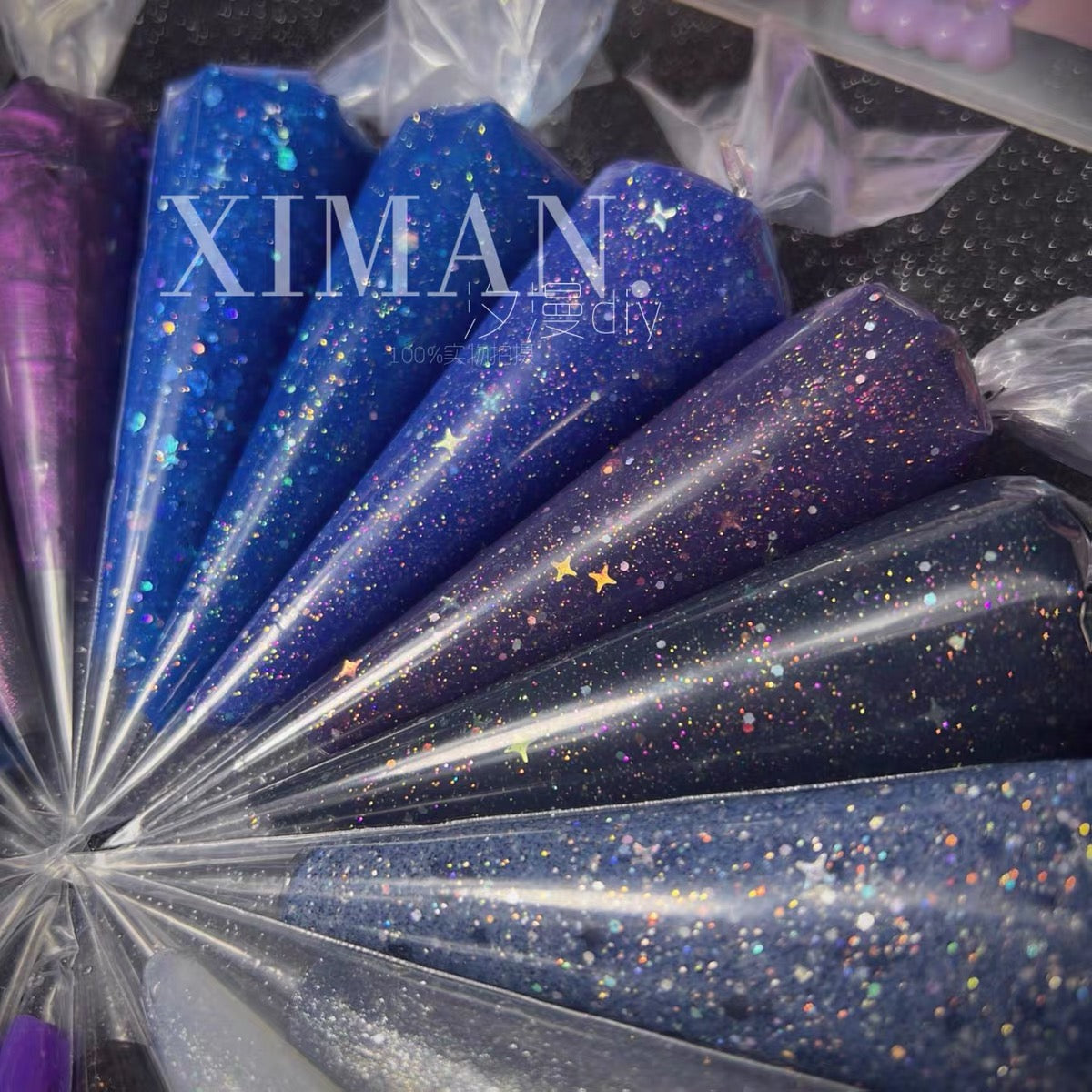 70g 18-color metallic glittering sparkly DIY cream glue handmade materials glue