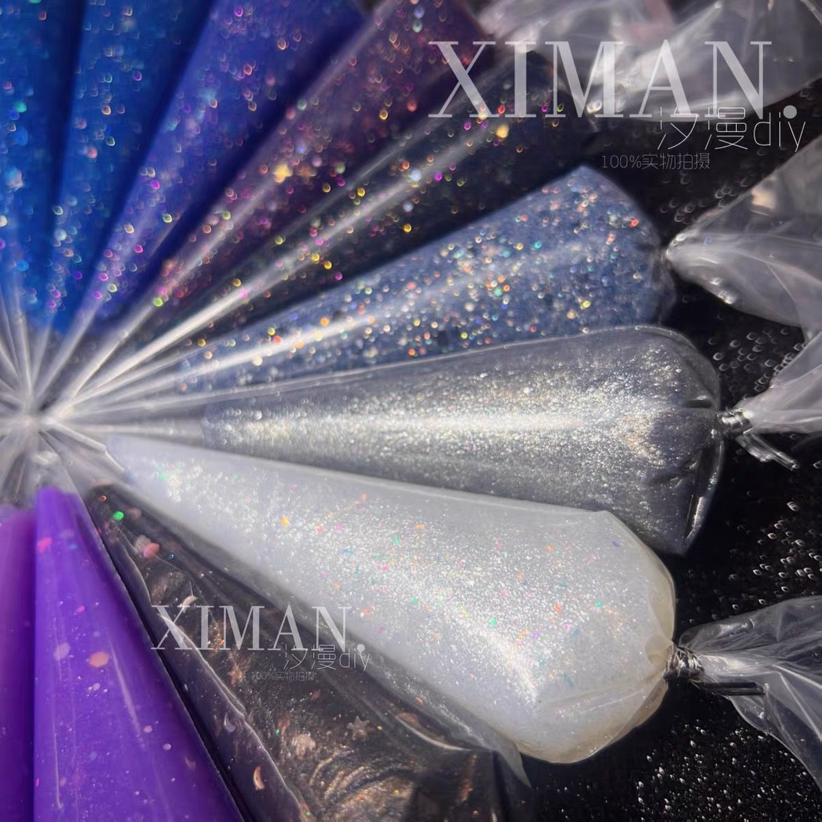 70g 18-color metallic glittering sparkly DIY cream glue handmade materials glue