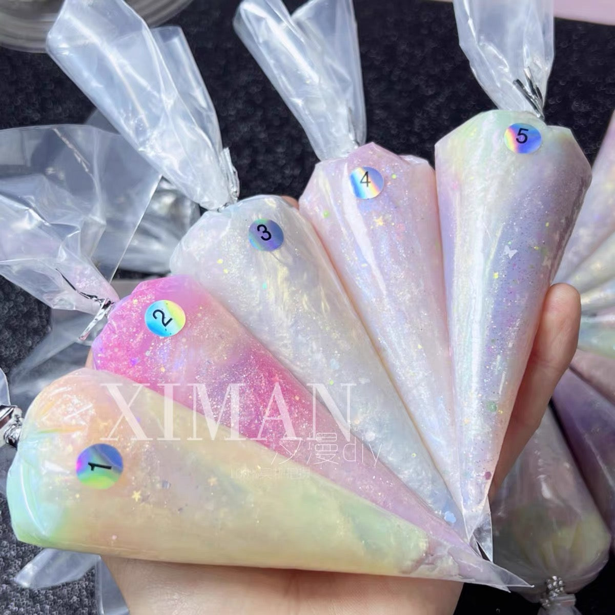 70g 18-color metallic mixed-color DIY cream glue handcrafting materials glue