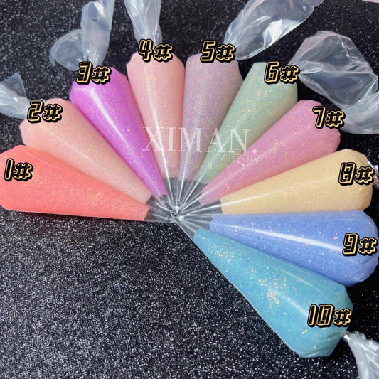 70g 10 color Sakura powder pearlescent glitter crystal glue DIY handmade materials cream glue