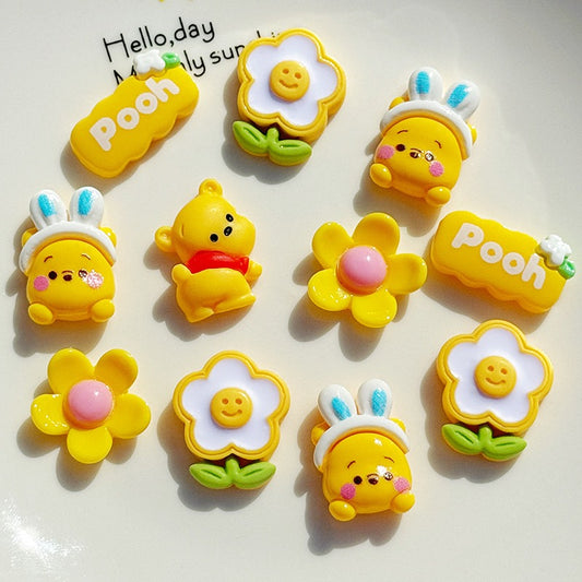 Winnie resin cartoon charm