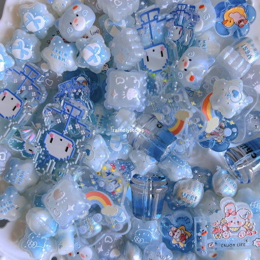 Acrylic relief beads (multiple colors)