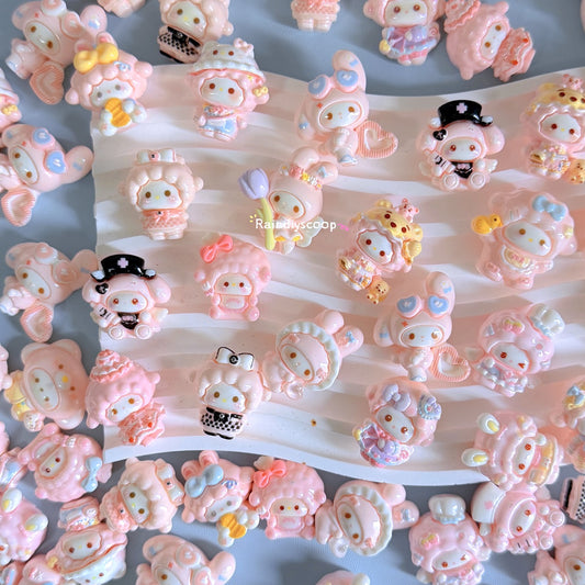 Mixed style cute resin cartoon DIY decorative accessories