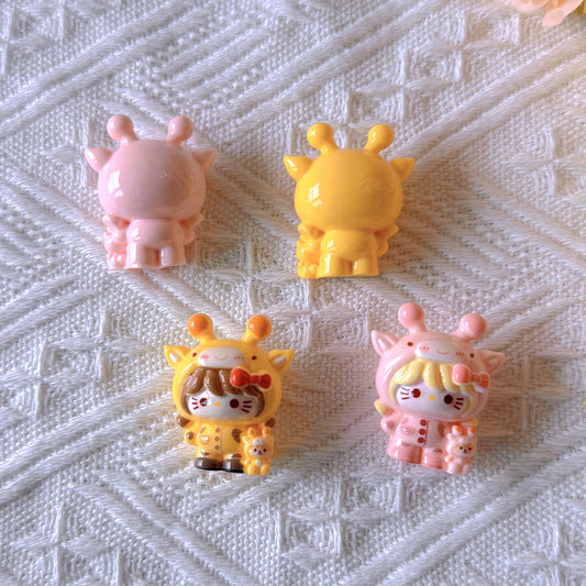 3D deer kt resin cartoon accessories decorative materials