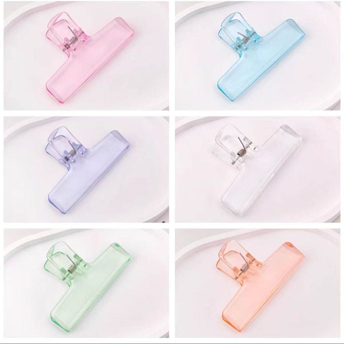 6-piece transparent folder