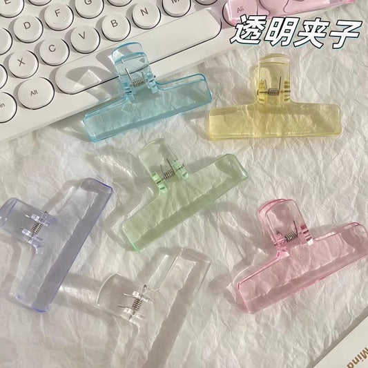 6-piece transparent folder