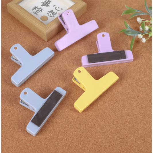 3-Piece Macaroon Color Series Magnetic File Folder
