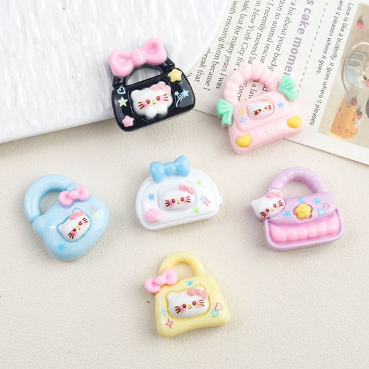 Bows bag with resin cartoon accessories