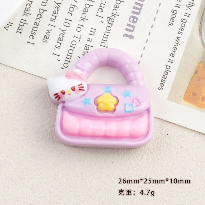 Bows bag with resin cartoon accessories
