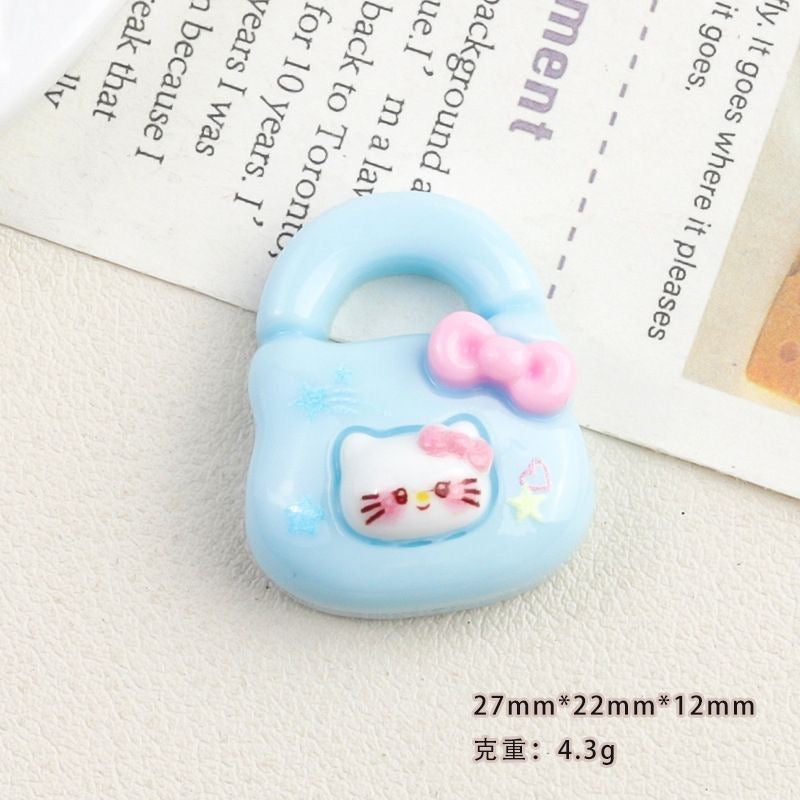 Bows bag with resin cartoon accessories