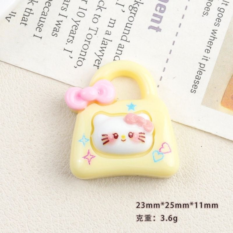 Bows bag with resin cartoon accessories