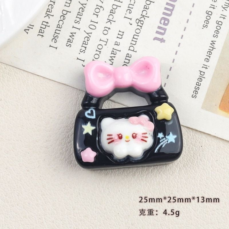 Bows bag with resin cartoon accessories