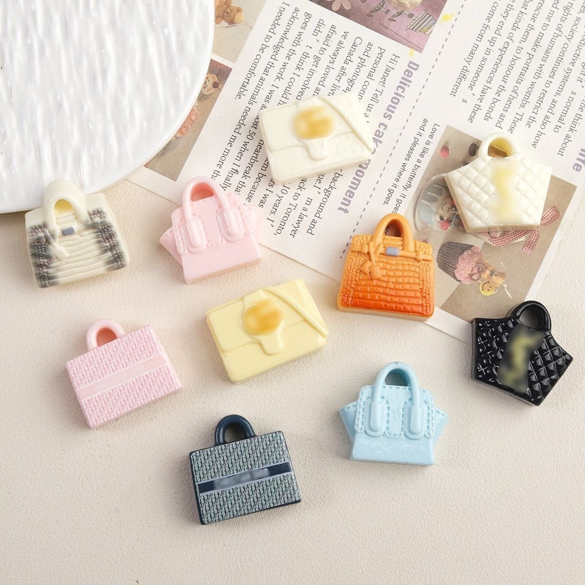 Bag Cartoon Resin Accessories