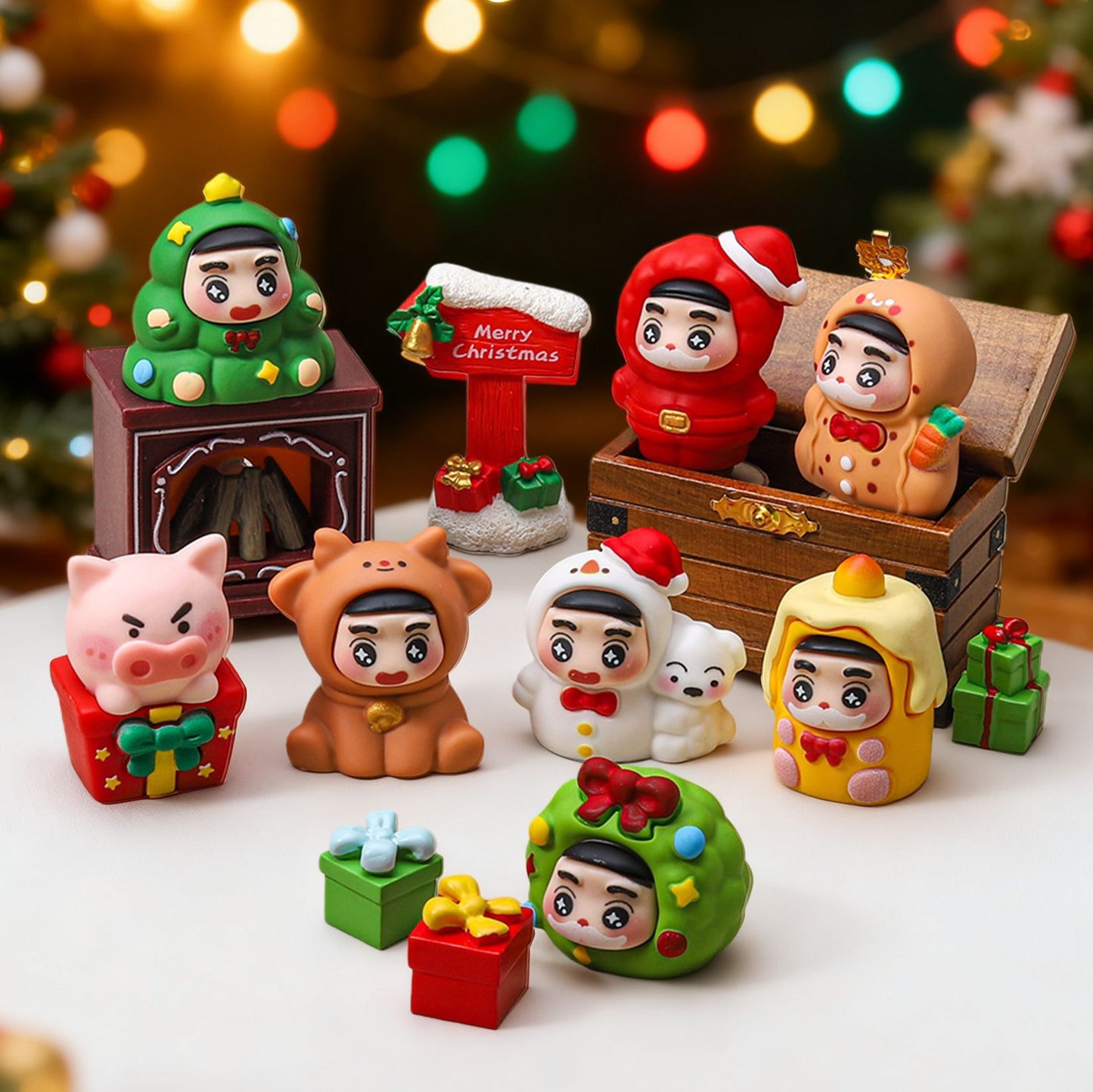 Handmade Paint Christmas Little New Family