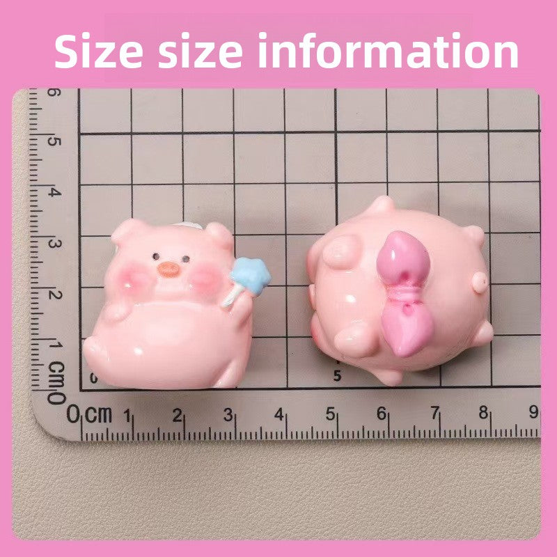 Solid-color stacked little pigs (6 styles)